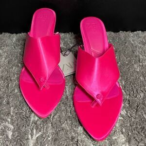 NWT Zara Satin Effect High Heel Sandals